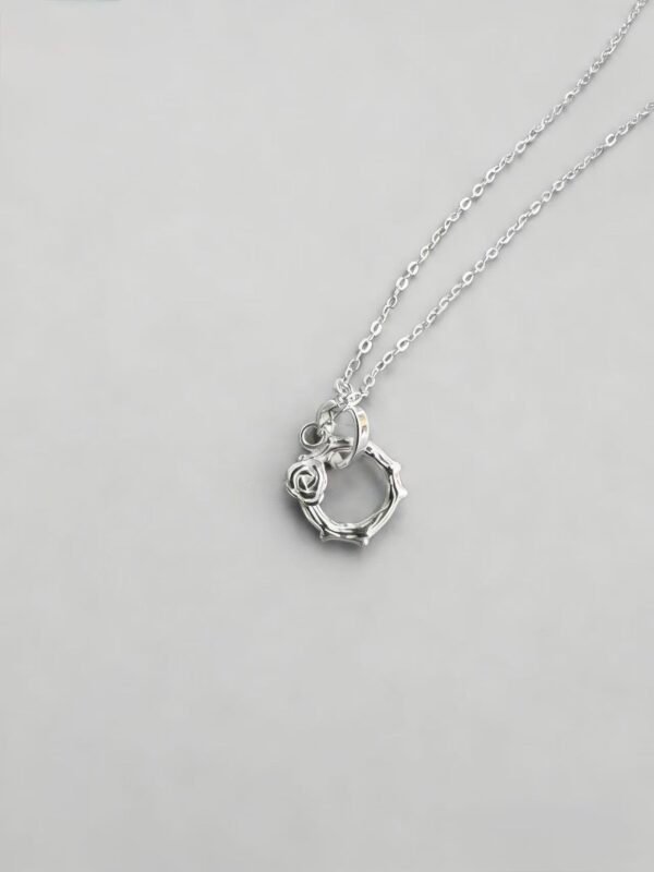 Roselle Silver Pendant Necklace