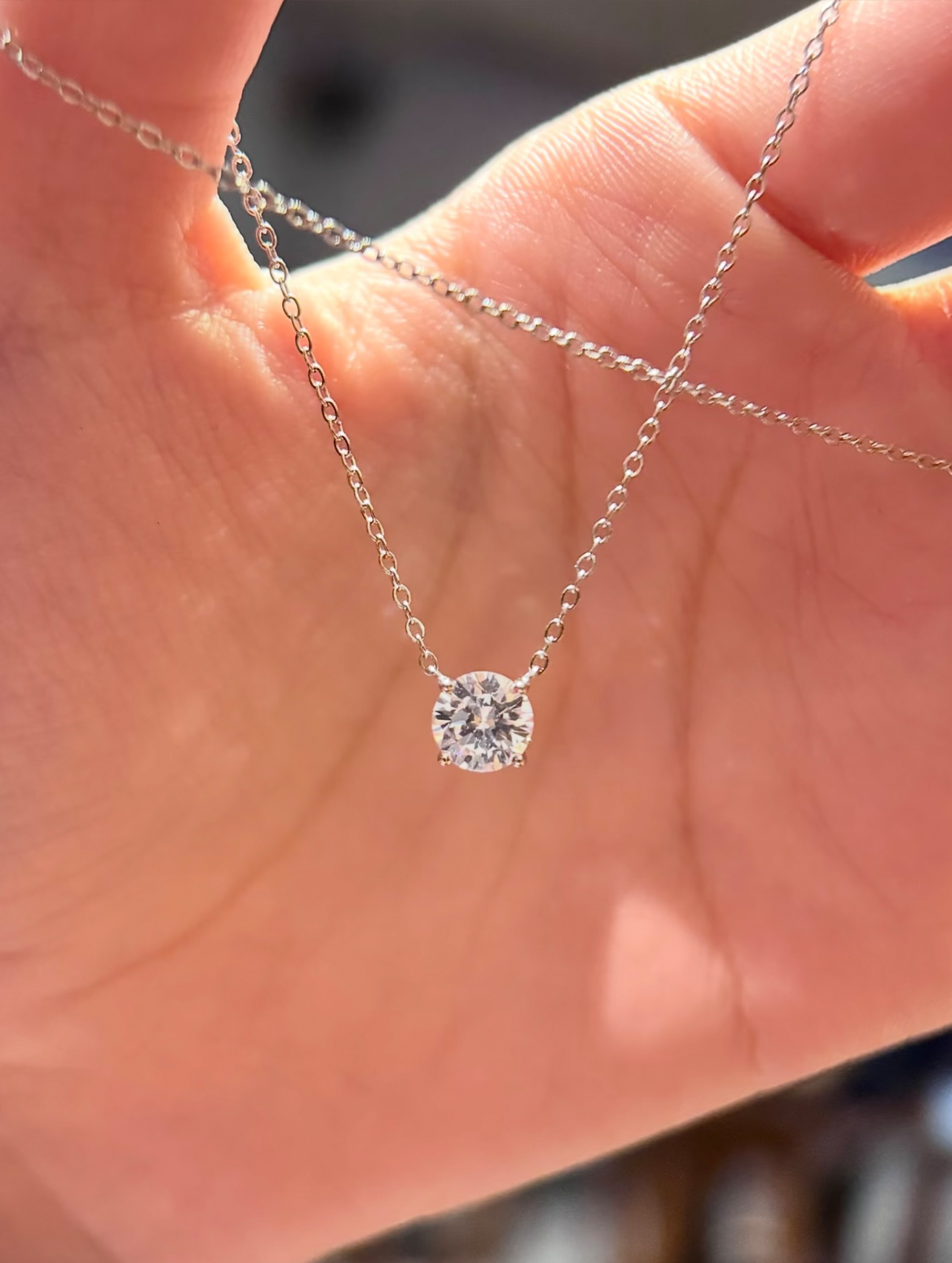 Single Stone Necklace - Image 2