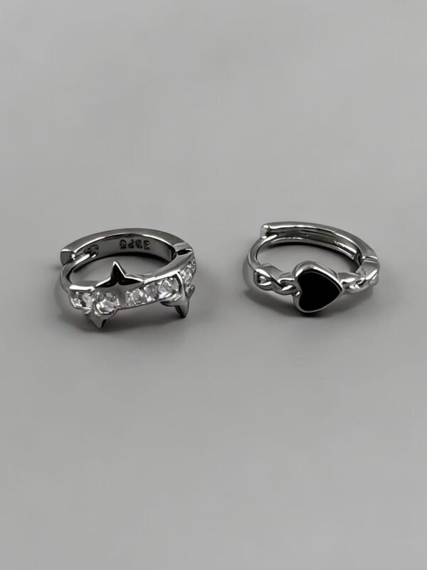 Nova & Noir Asymmetrical Earrings