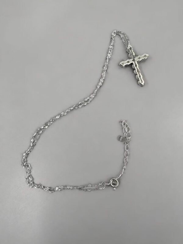 Verity Silver Cross Necklace