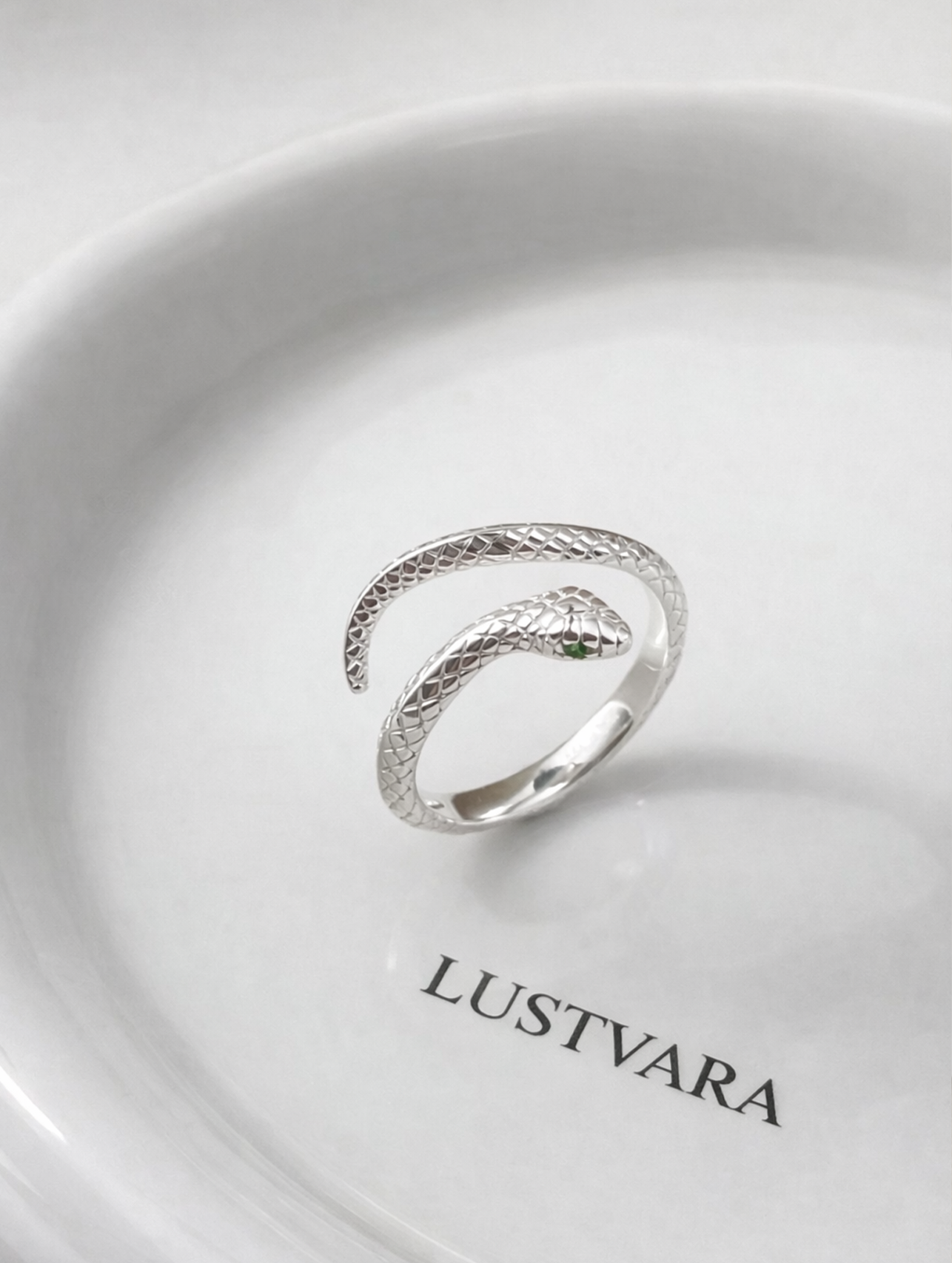 Seren Silver Snake Ring