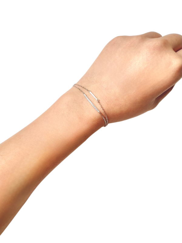 Dual Bar Layered Bracelet