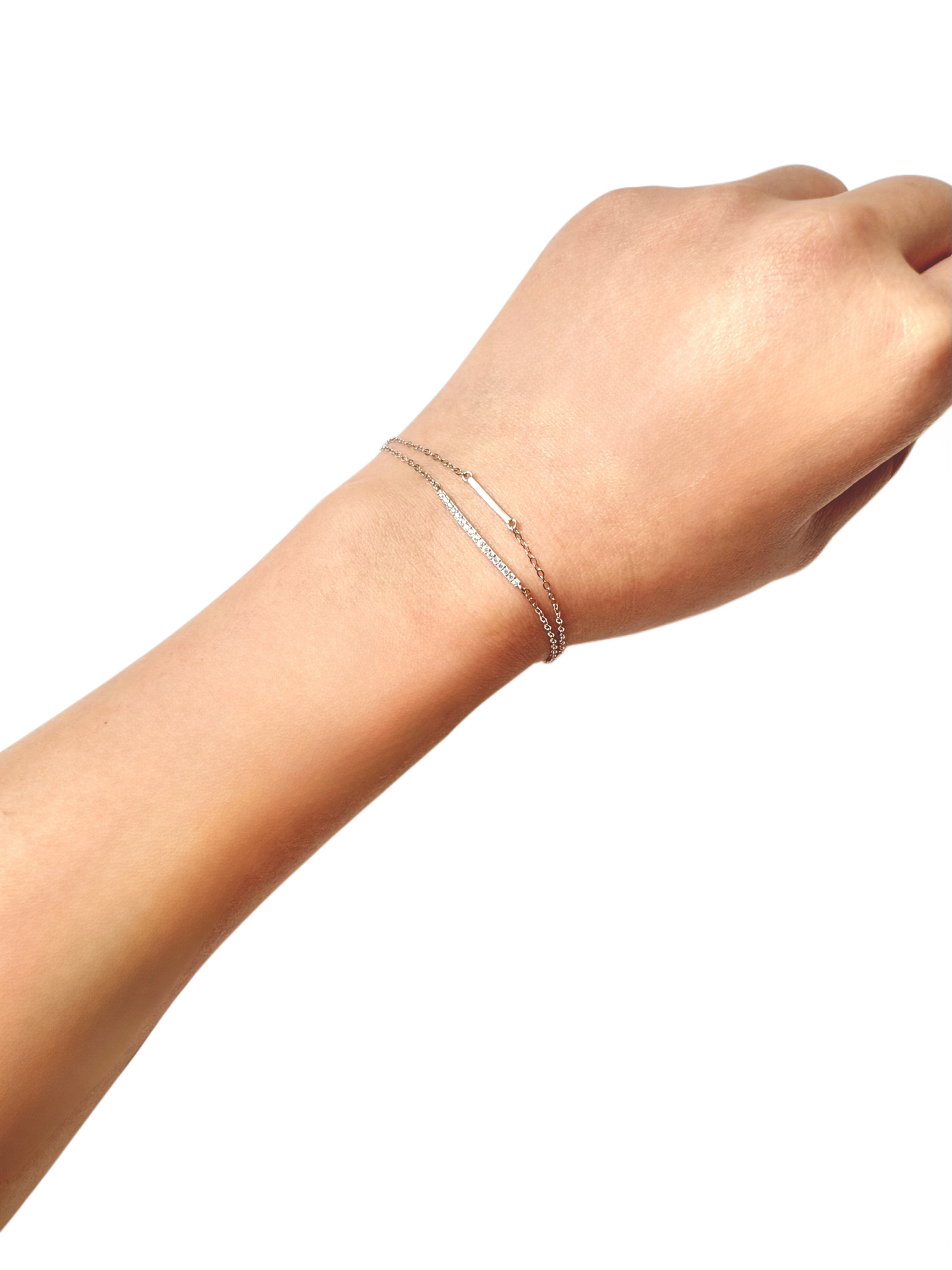 Dual Bar Layered Bracelet